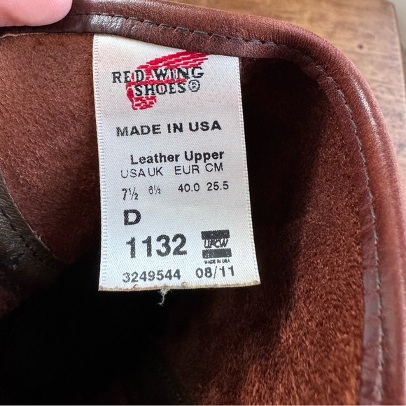 Red Wing Shoes Supersole Brown Leather 11-Inch Soft Toe Pull-On Boot Mens US 7.5 - Picture 9 of 9